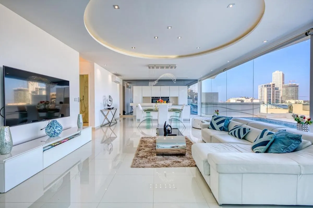 Luxury Penthouse In Swieqi With In And Outdoor Pool Saint Julian's