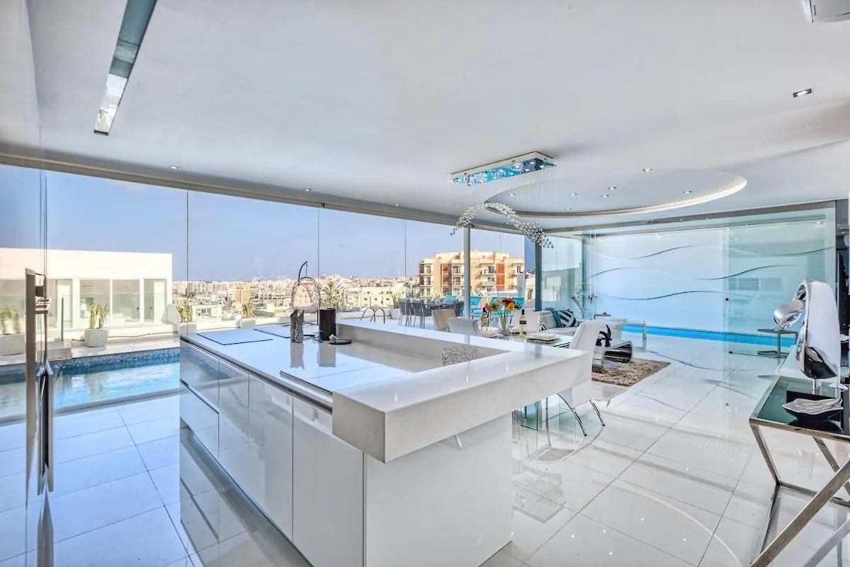 Luxury Penthouse In Swieqi With In And Outdoor Pool Saint Julian's