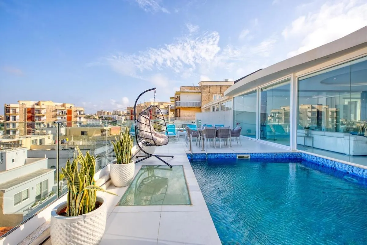 Luxury Penthouse In Swieqi With In And Outdoor Pool Saint Julian's