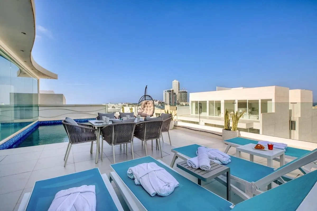 Luxury Penthouse In Swieqi With In And Outdoor Pool Saint Julian's